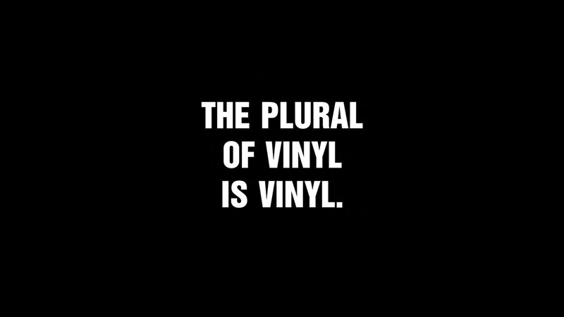 plural of vinyl is vinyl