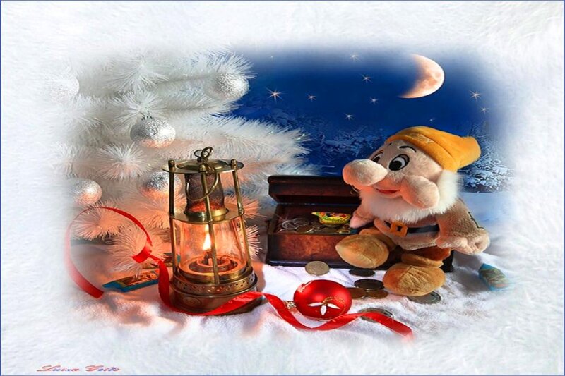 Plush Dwarf with Lantern