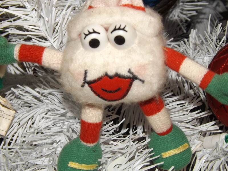 Plush Elf Ornament