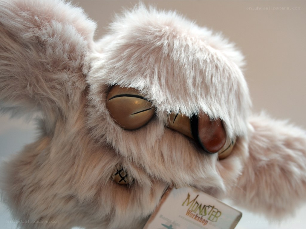 plush monster toy close-up