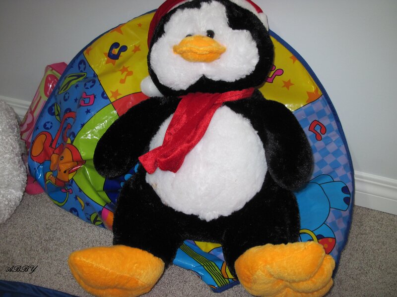 Plush Penguin Toy — Black, Calm