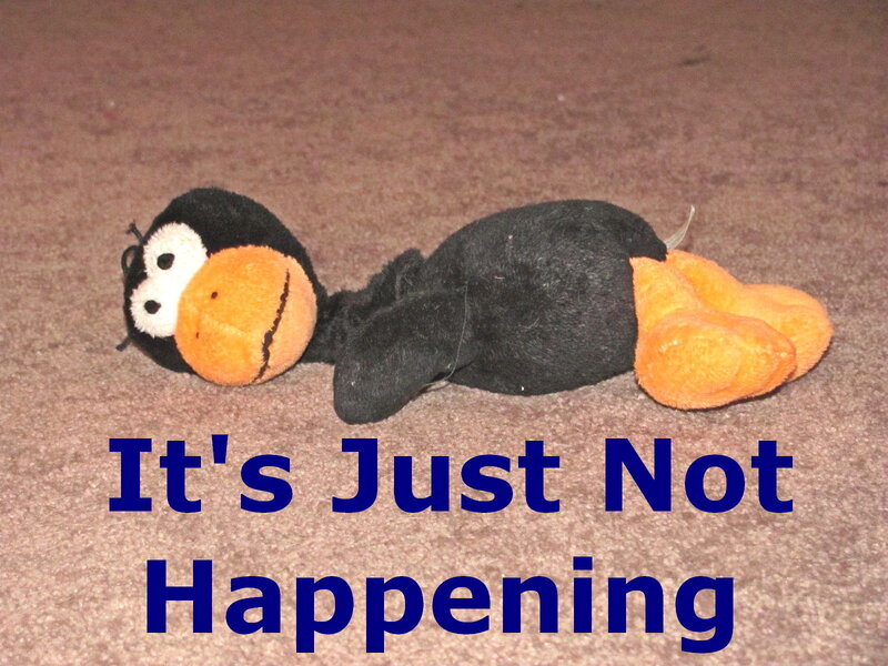 Plush Penguin Toy — Black