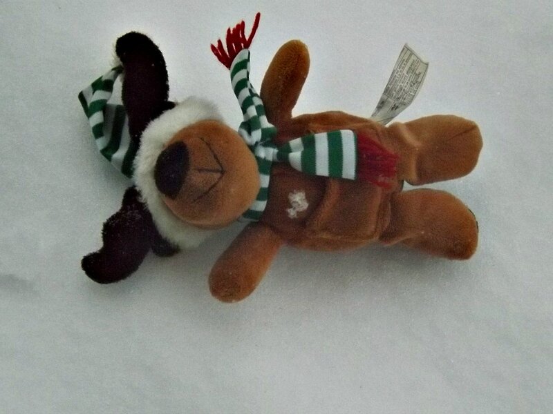 Plush Reindeer Toy — Brown