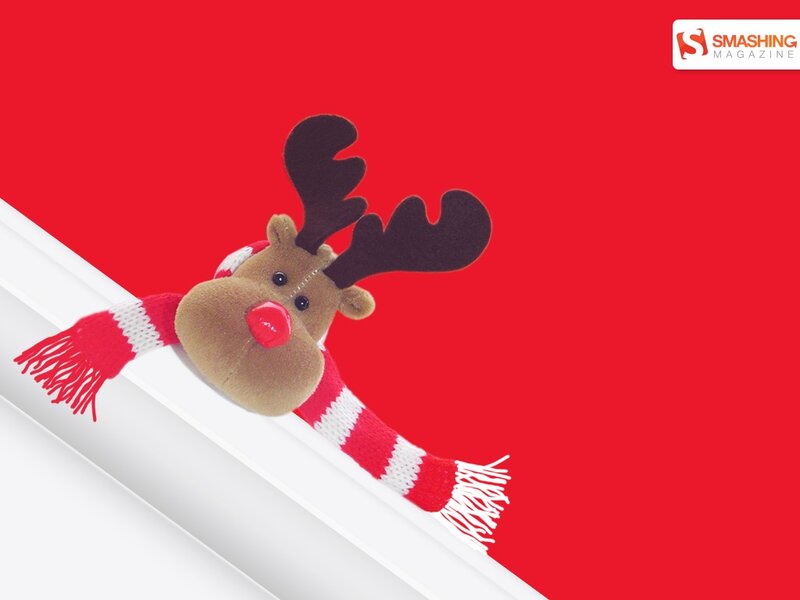Plush Reindeer Toy — Red