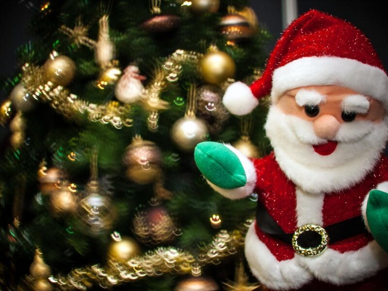 Plush Santa Claus — Red