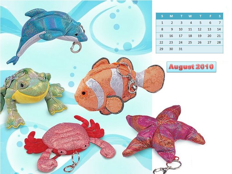 Plush Sea Creature Keychains