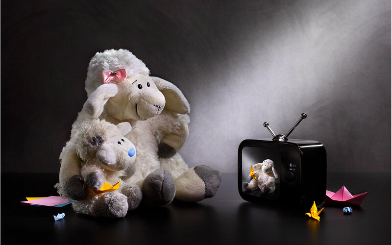 Plush Sheep Toys — Black