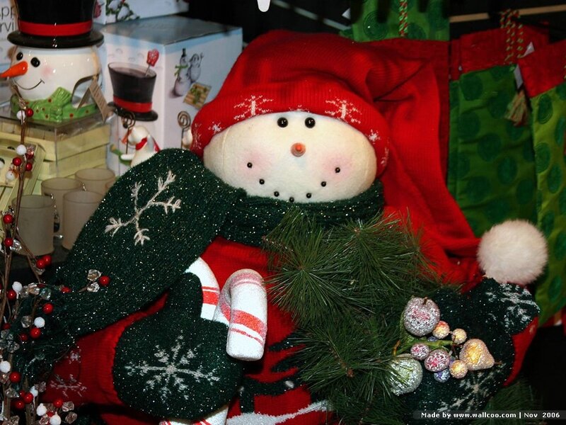 Plush Snowman Decoration