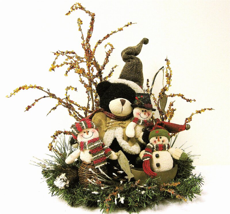 Plush Snowmen and Bear