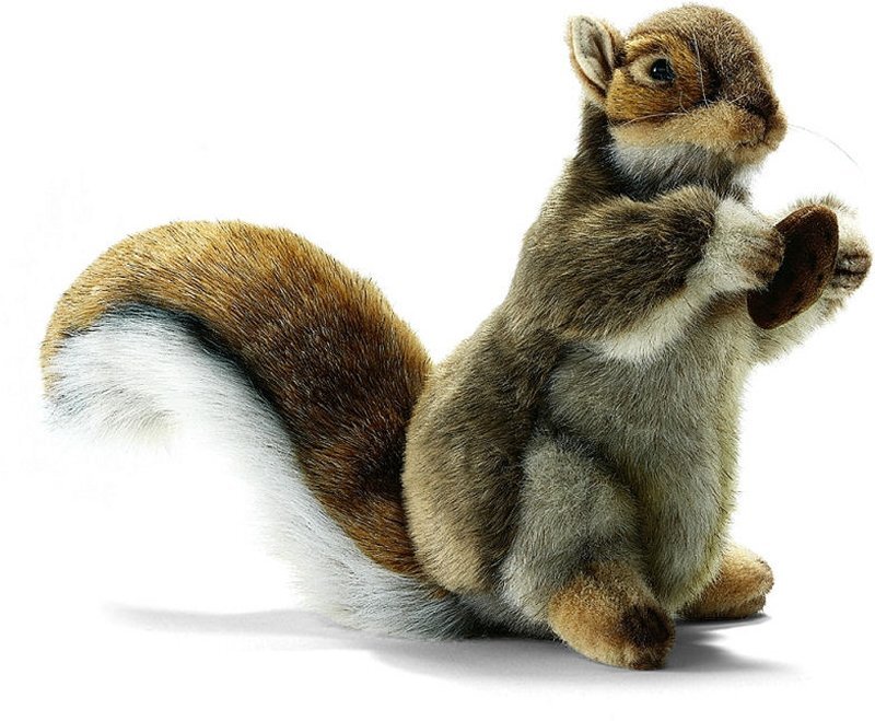 Plush Squirrel Toy — Brown