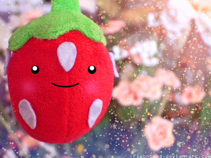 Plush Strawberry Toy