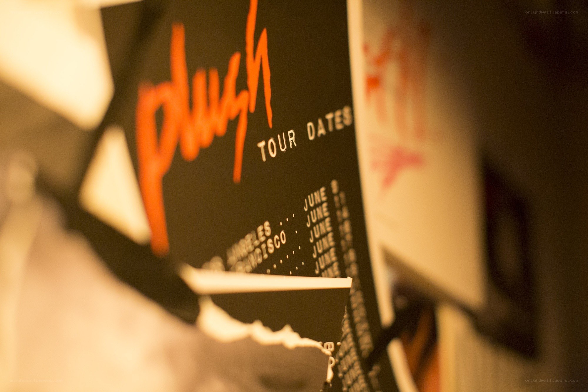 Plush tour dates poster