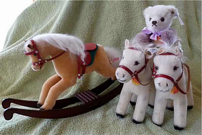 Plush Toy Horses and Bear