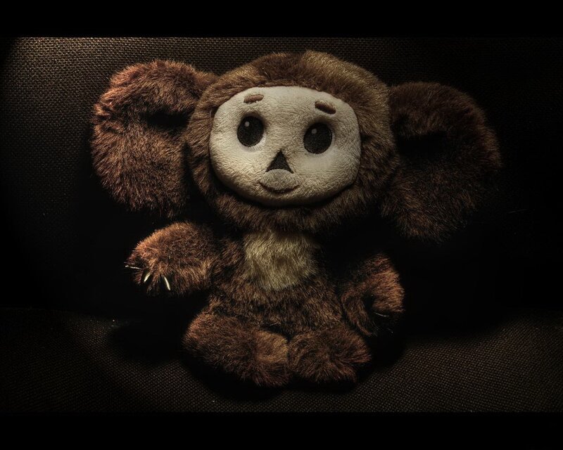 Plush toy with large ears