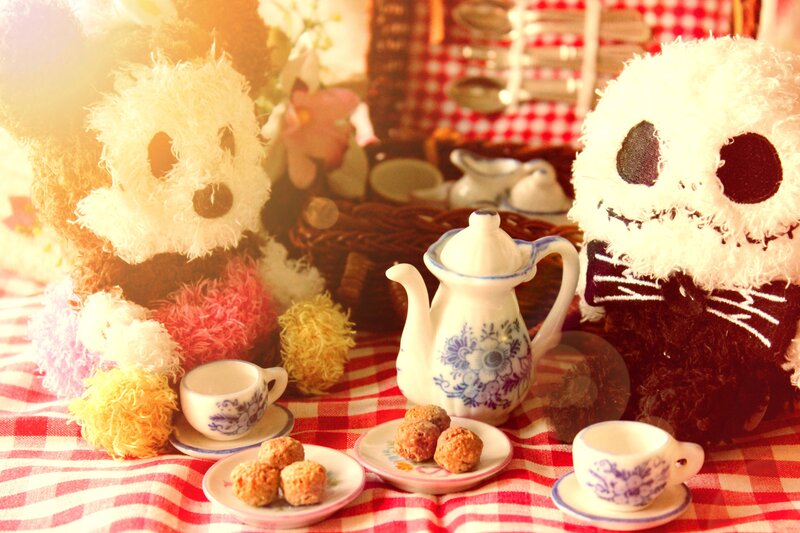 Plush Toys at Tea Party