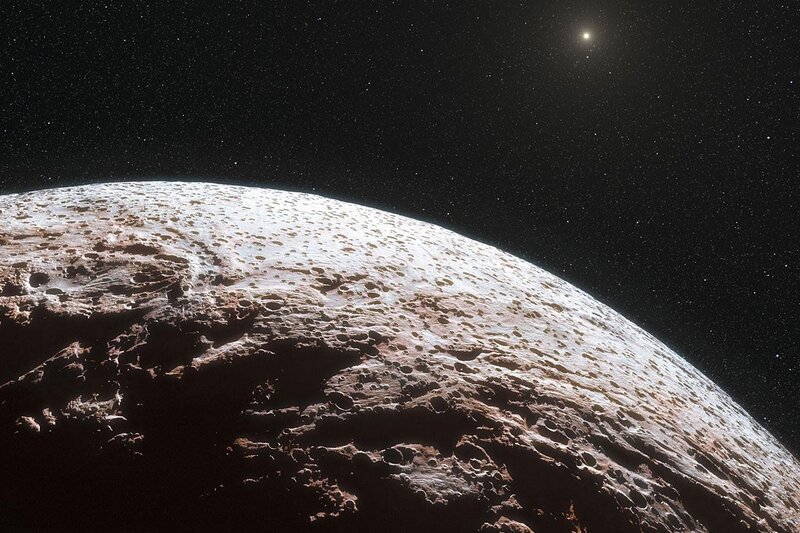 Pluto from space
