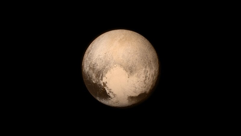 Pluto Planet — Brown, Dramatic
