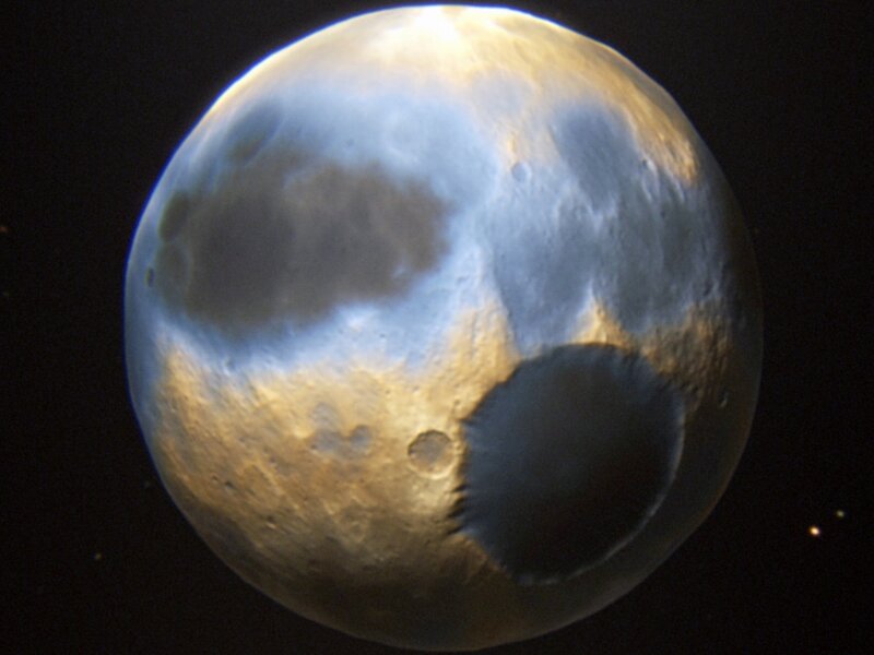Pluto Planet — Gray, Dramatic