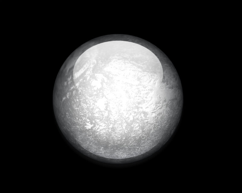 Pluto Planet — Gray