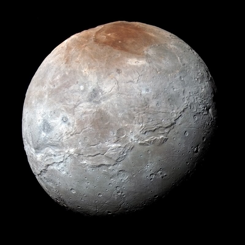 Pluto Planet Surface — Gray, Dramatic