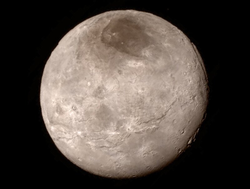 Pluto Planet Surface — Gray