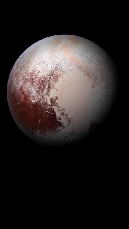 Pluto Planet Surface — White, Dramatic, Photograph, Space