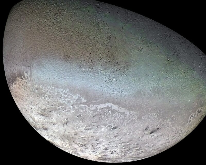 Pluto's icy surface