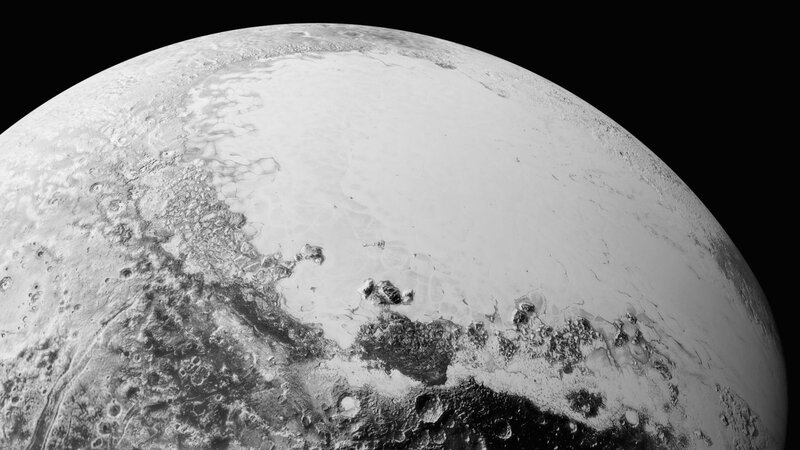 Pluto's Surface — Gray