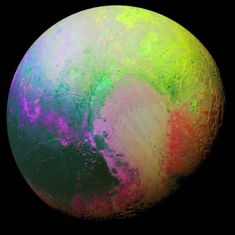 Pluto Surface Map