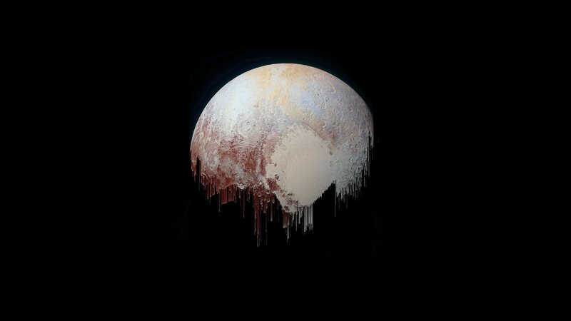 Pluto with Icy Surface
