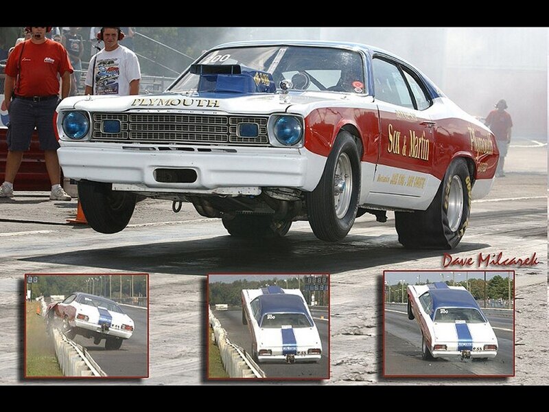 Plymouth drag racing car
