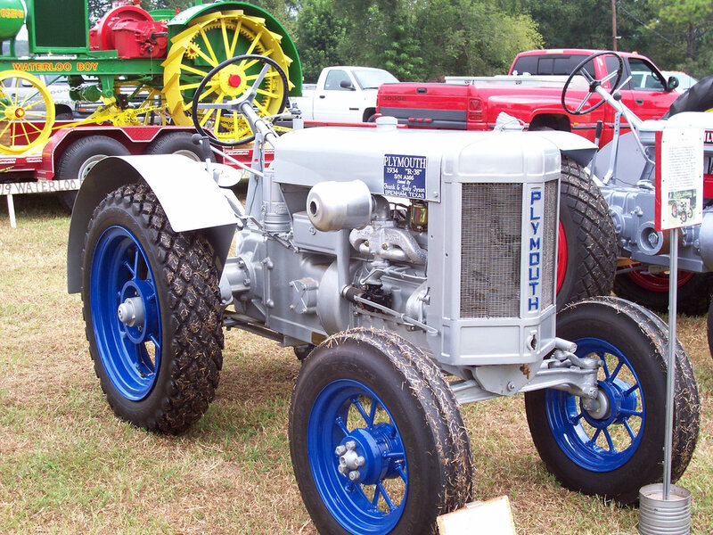 Plymouth tractor at a show
