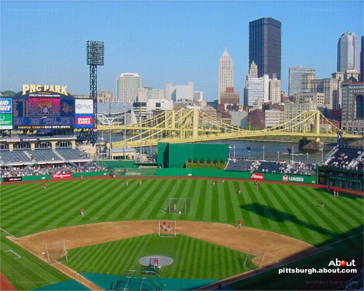 PNC Park with Pittsburgh skyline