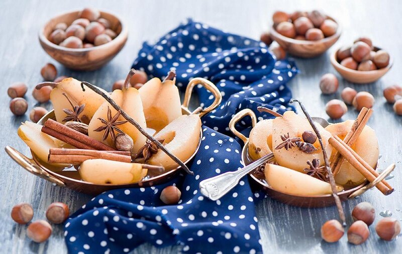 Poached Pears with Spices