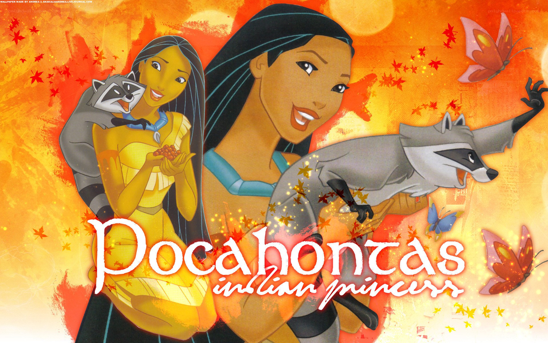 Pocahontas and her friends
