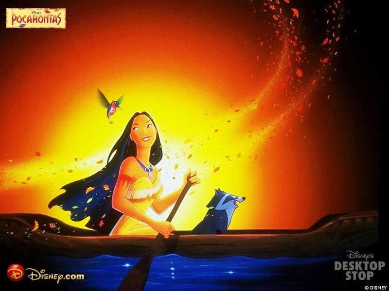 Pocahontas in a Canoe — Yellow