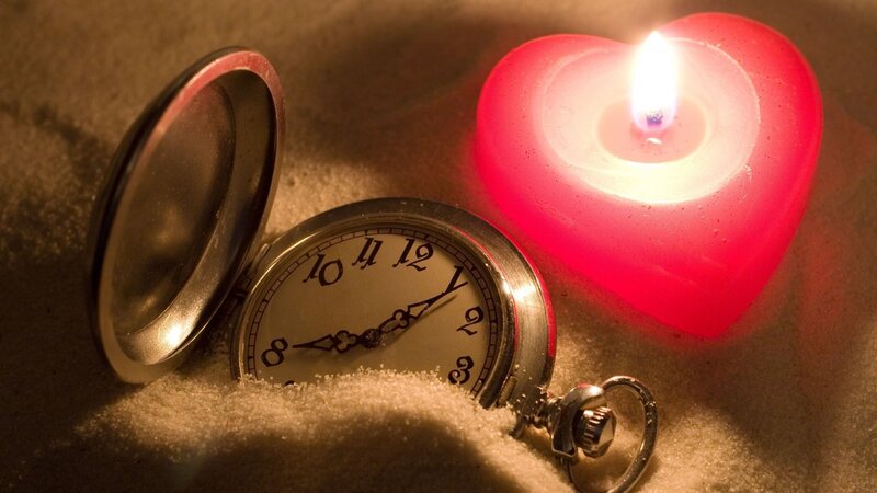 Pocket Watch and Candle — Red