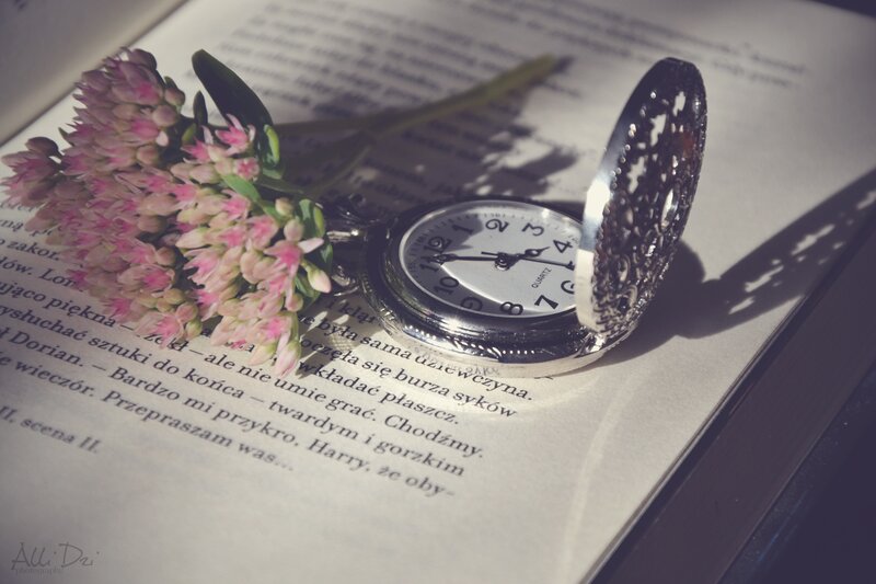Pocket Watch and Flowers