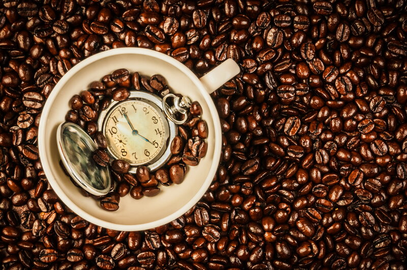 Pocket Watch in Coffee Cup