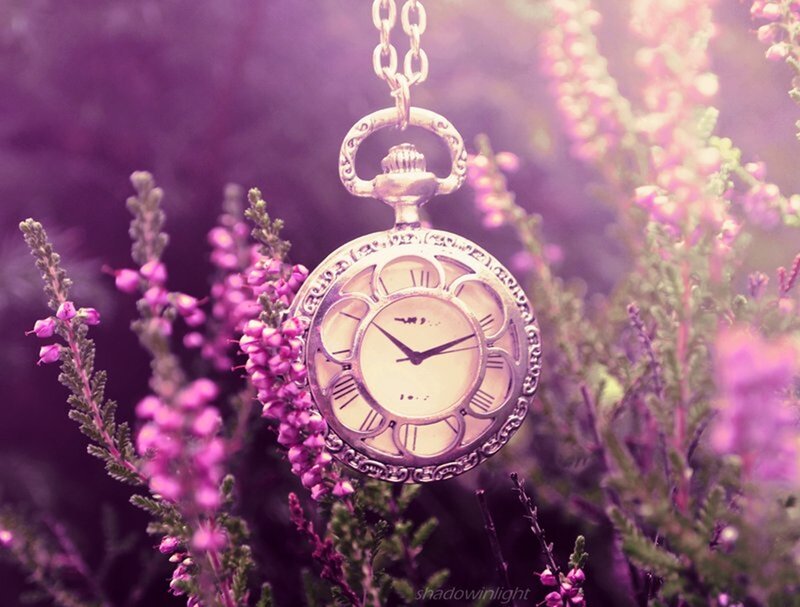 Pocket Watch in Flowers