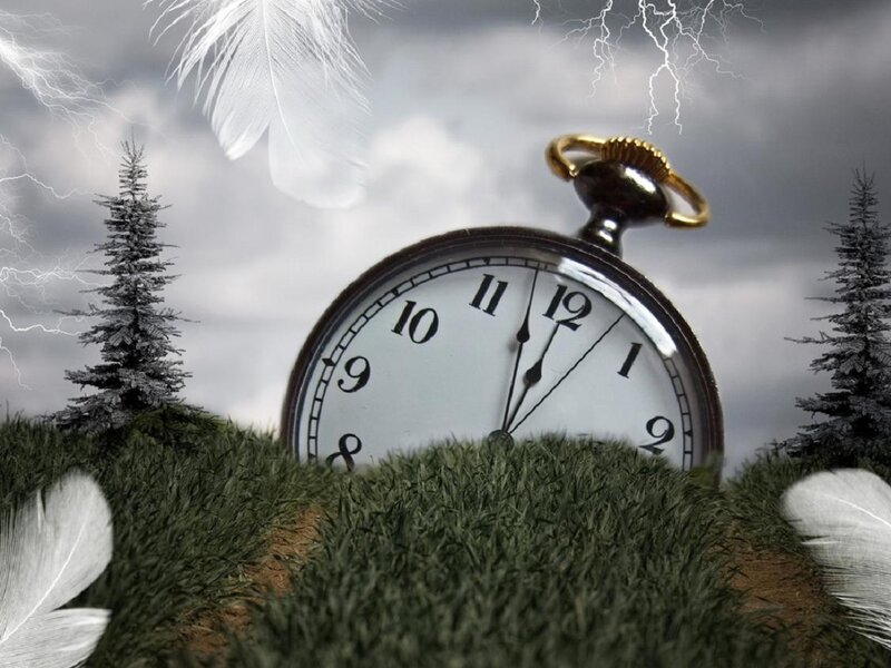 Pocket Watch in Grass — Green
