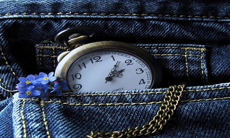 Pocket Watch in Jeans