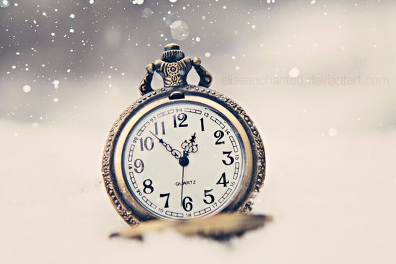 Pocket Watch in Snow