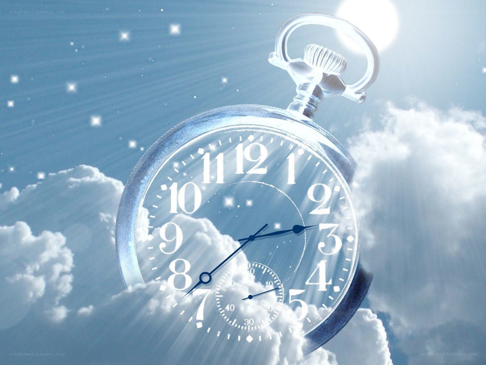 pocket watch in the sky