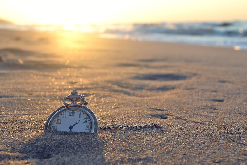 Pocket Watch on Beach