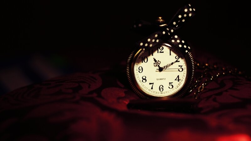 Pocket Watch on Fabric