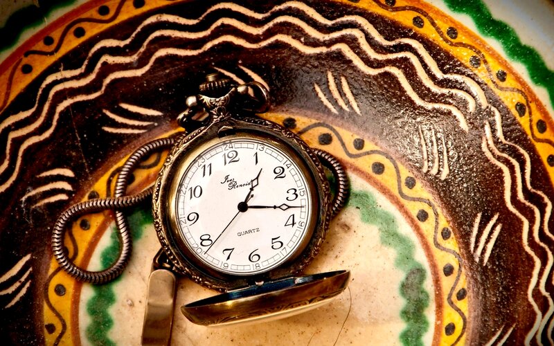 Pocket Watch on Plate
