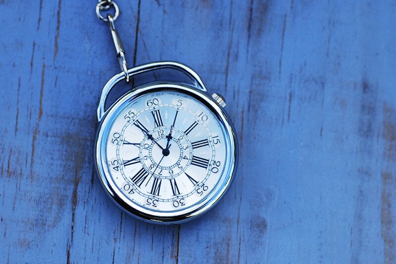 Pocket Watch on Wood