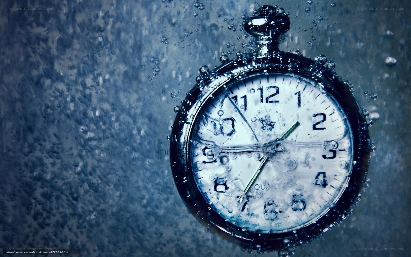 pocket watch underwater