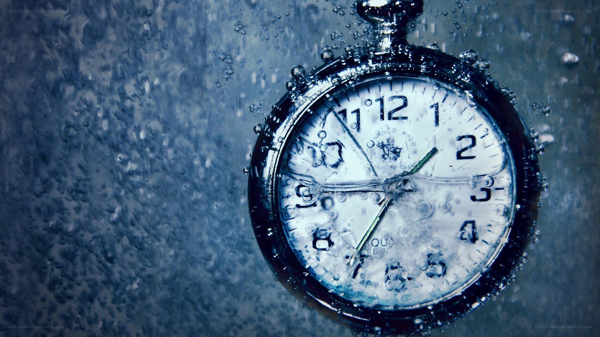 pocket watch underwater